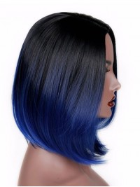Parrucca Di Capelli Umani Bob Bicolore