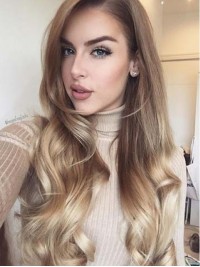 Parrucche Ombre Ondulate Lunghe