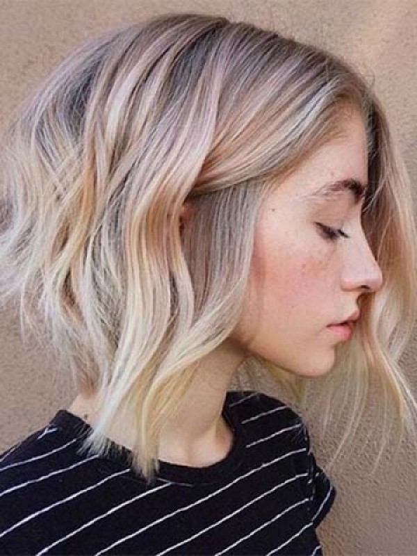 Ombre Wavy Bob Parrucche Umane