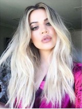 Parrucca Per Capelli Umani In Pizzo Pieno Di Due Colori Ombre Celebrity