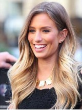 Parrucca Per Capelli Umani Con Pizzo Frontale Lungo In Due Colori Ombre