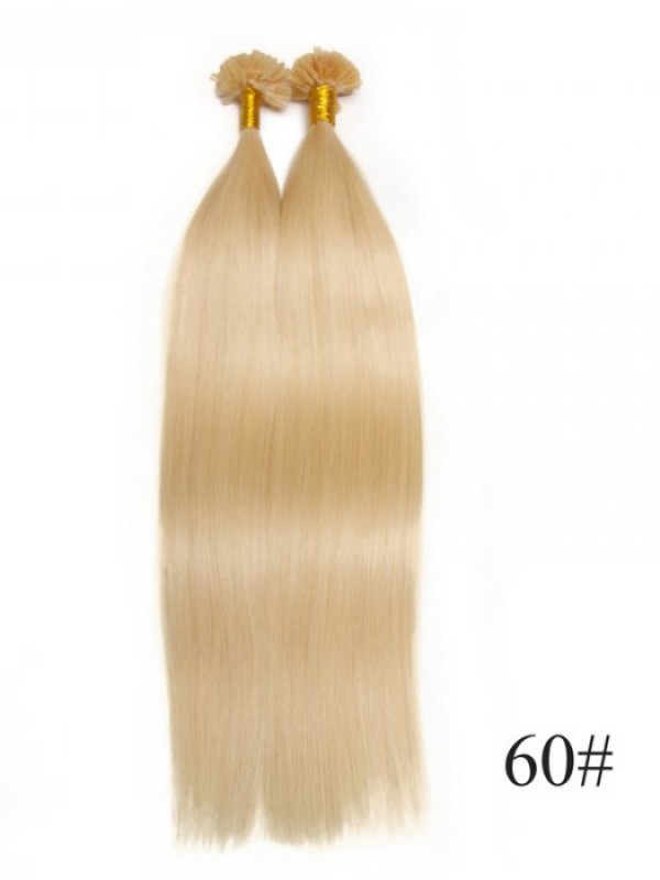 100S 0,5 G/S Dritto Nail/U Tip Estensioni Dei Capelli Vergini