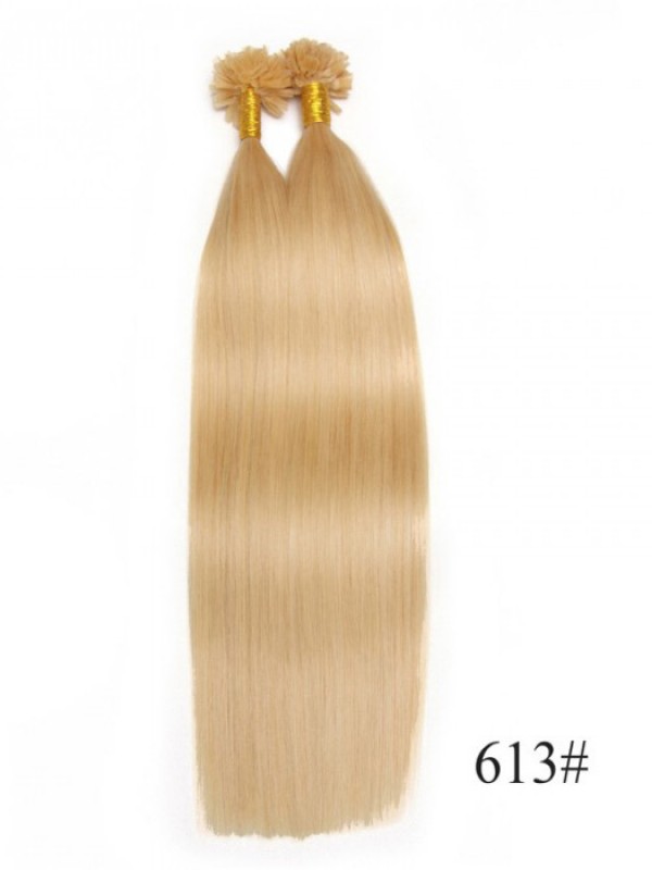 100S 0,5 G/S Dritto Nail/U Tip Estensioni Dei Capelli Vergini