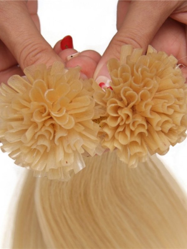 100S 0,5 G/S Dritto Nail/U Tip Estensioni Dei Capelli Vergini