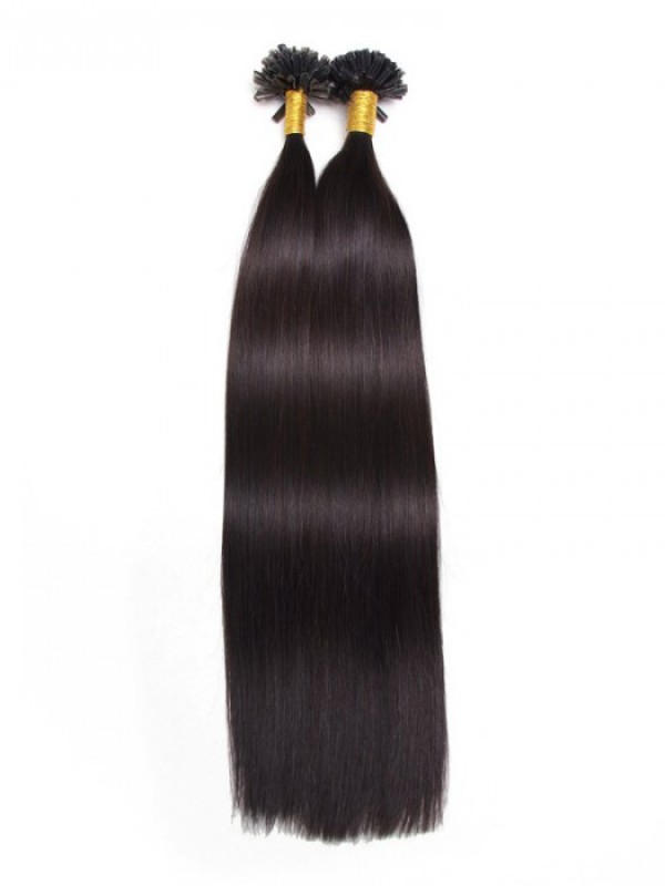 100S 0,5 G/S Dritto Nail/U Tip Estensioni Dei Capelli Vergini