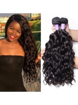 Estensioni Dei Capelli Vergini Brasiliane Dell'Onda Naturale Del Prodotto 4Pcs