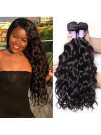 Estensioni Dei Capelli Vergini Brasiliane Dell'Onda Naturale Del Prodotto 4Pcs