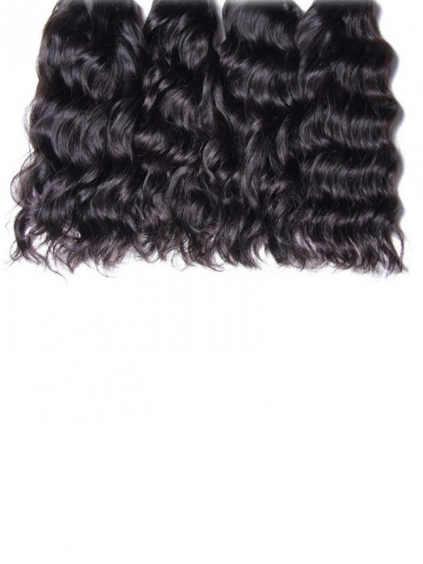 Estensioni Dei Capelli Vergini Brasiliane Dell'Onda Naturale Del Prodotto 4Pcs