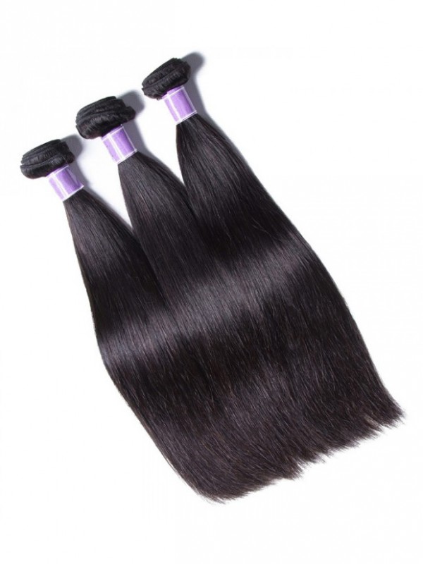 Trama Di Capelli Lisci Peruviani 3 Pacchi Di Capelli Vergini