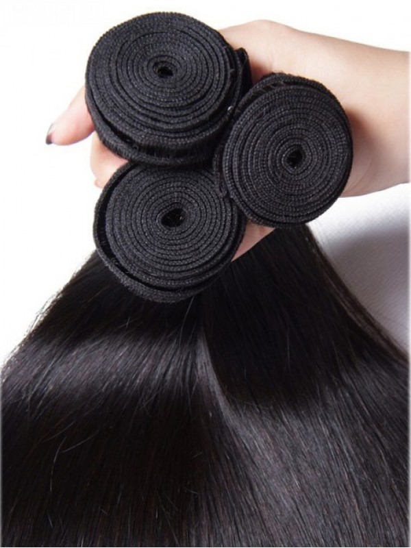 Trama Di Capelli Lisci Peruviani 3 Pacchi Di Capelli Vergini