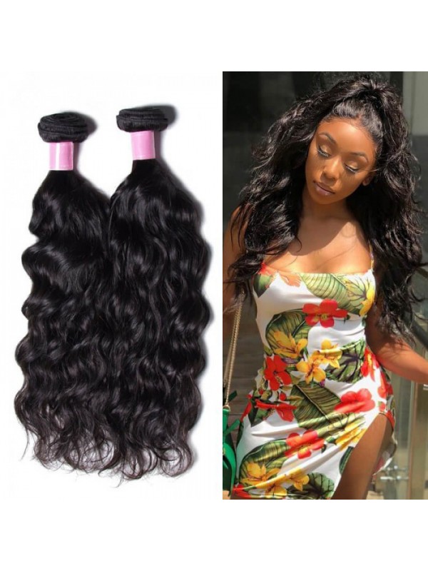 I Capelli Umani Peruviani Impacchettano L'Onda Naturale 3 Pz/Lotto