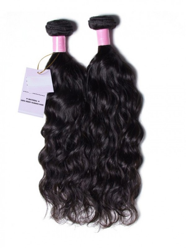 I Capelli Umani Peruviani Impacchettano L'Onda Naturale 3 Pz/Lotto