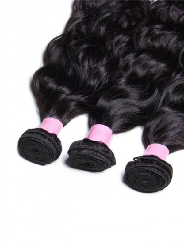 I Capelli Umani Peruviani Impacchettano L'Onda Naturale 3 Pz/Lotto