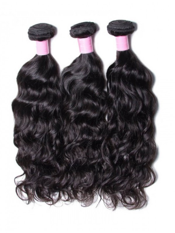 I Capelli Umani Peruviani Impacchettano L'Onda Naturale 3 Pz/Lotto