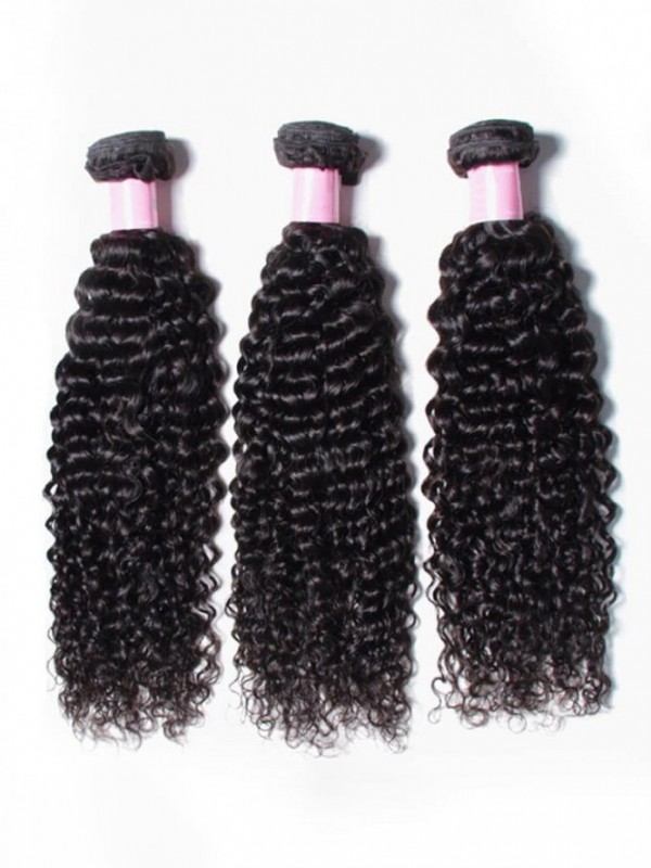 3 Pezzi/Pacco Tessitura Brasiliana Dei Capelli Ricci Di Jerry