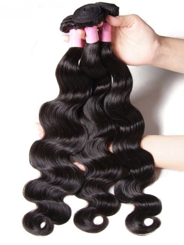 3 Pz/Pacco Capelli Brasiliani Dell'Onda Del Corpo Dei Capelli Vergini