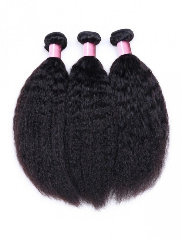 100% Capelli Lisci Crespi Vergini Economici Capelli Umani 3 Pacchi