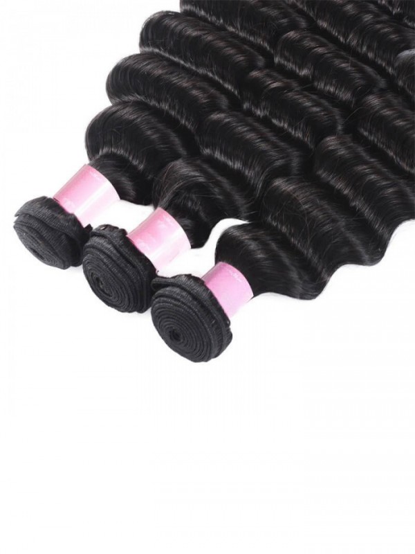 Fasci Di Capelli Umani Economici 3 Onde Profonde
