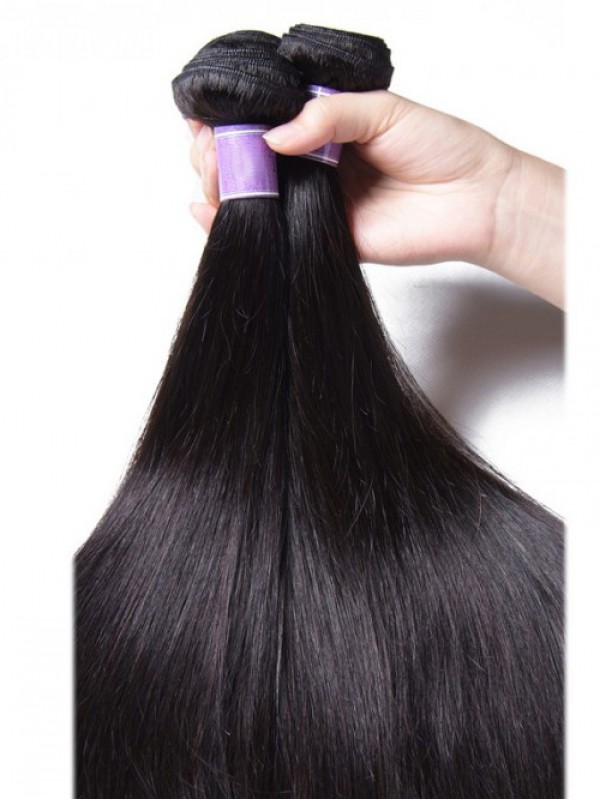 Estensione Dei Capelli Umani Lisci 3 Pezzi Brasiliani