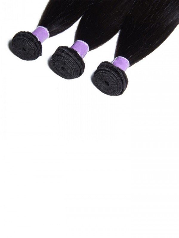 Estensione Dei Capelli Umani Lisci 3 Pezzi Brasiliani