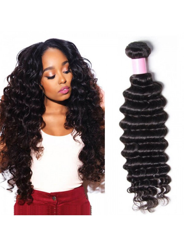 Capelli Vergini Umani Brasiliani Dell'Onda Profonda 4 Pacchi