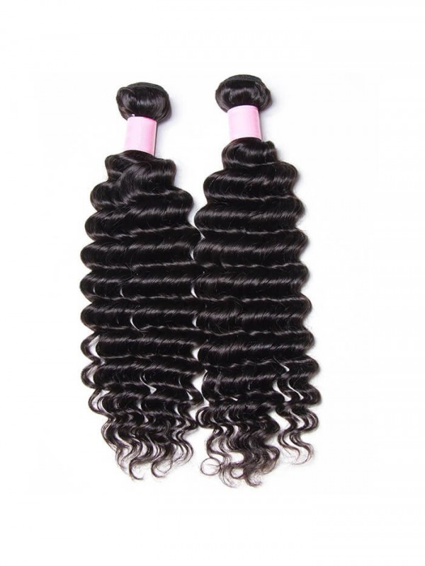 Capelli Vergini Umani Brasiliani Dell'Onda Profonda 4 Pacchi