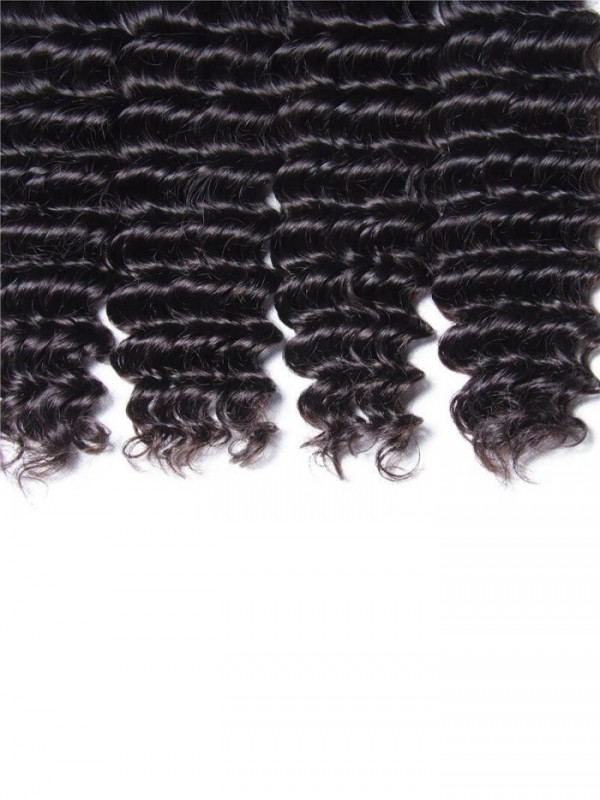 Brasiliano Onda Profonda Estensioni Dei Capelli Umani Bundles 4 Pz/Lotto