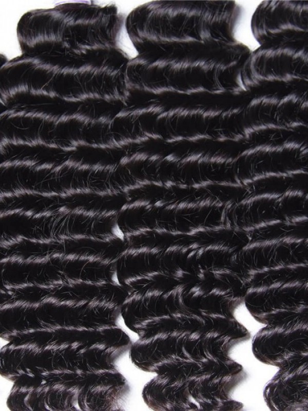 Brasiliano Onda Profonda Estensioni Dei Capelli Umani Bundles 4 Pz/Lotto