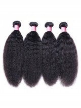 4 Pacchi Di Capelli Umani Vergini Dritti Crespi