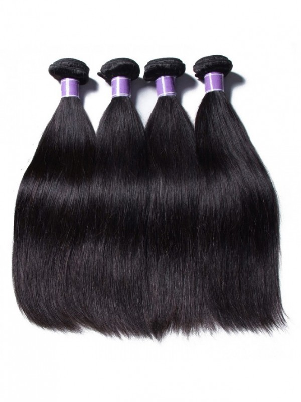 Estensione Dei Capelli Umani Vergini Di Grado 8A Dei Capelli Lisci Malesi Di 4 Pezzi
