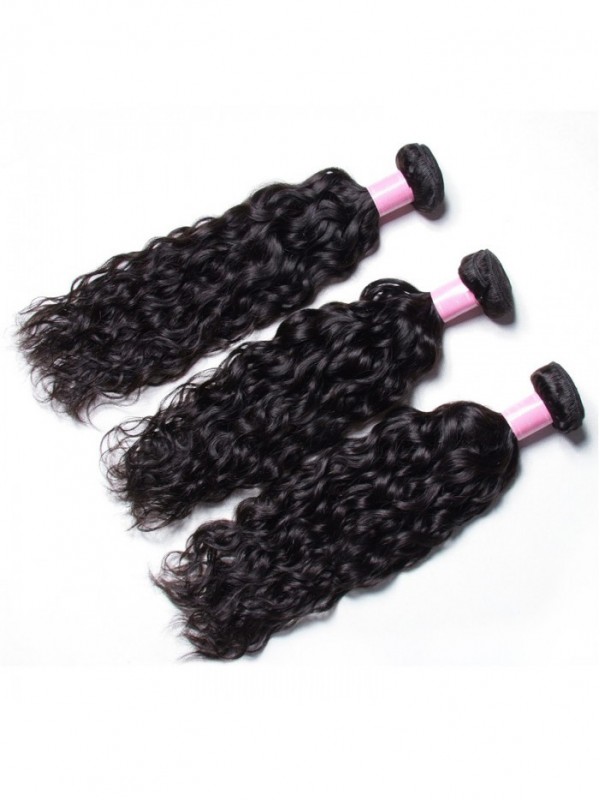3 Pacchi Di Capelli Umani Vergini Dell'Onda D'Acqua