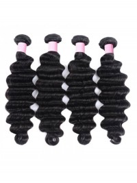 Trama Di Capelli Umani Vergini Con Onda Profonda 4 Pezzi