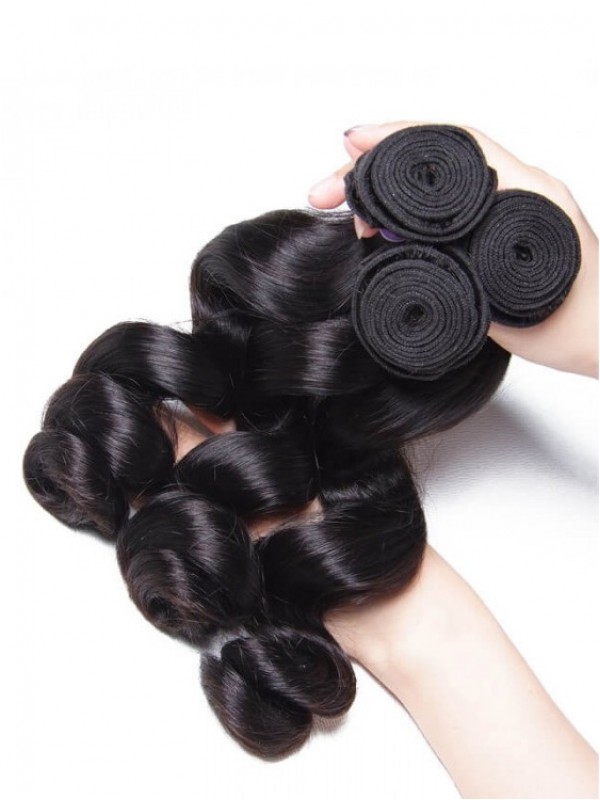 Capelli Umani Vergini Brasiliani Dell'Onda Sciolta 3 Pz/Pacco