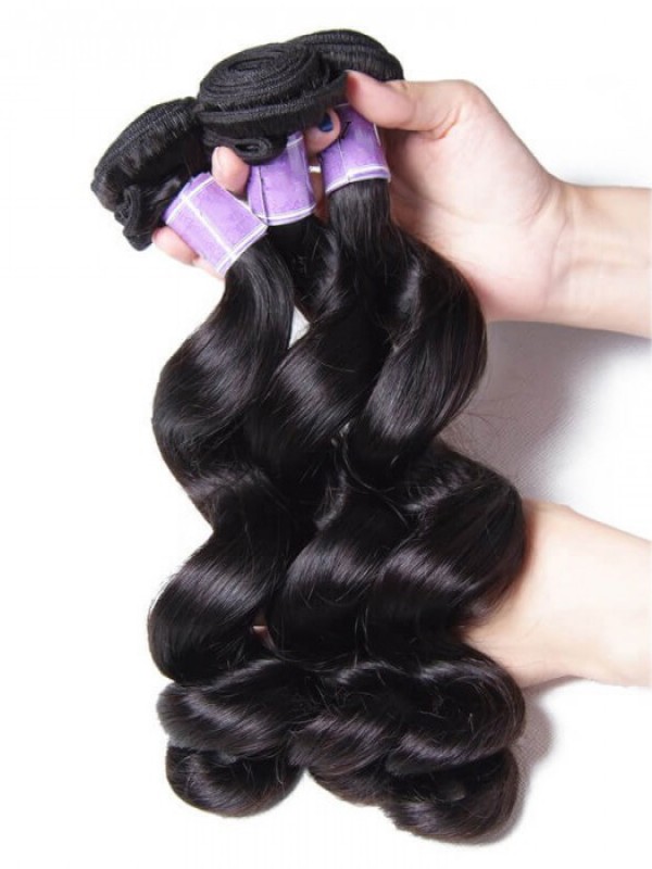 Capelli Umani Vergini Brasiliani Dell'Onda Sciolta 3 Pz/Pacco