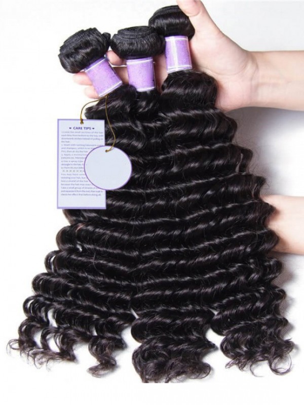 Prodotto Brasiliano A Onde Profonde 3 Pacchi Di Capelli Vergini
