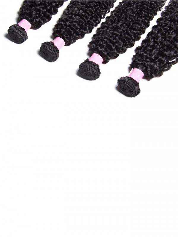 Capelli Vergini Ricci Brasiliani Jerry 4 Pezzi/Pacco