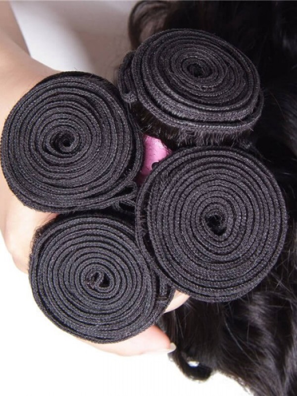 Onda Naturale Brasiliana Dei Capelli Umani 4Pcs/Lot Dell'Onda