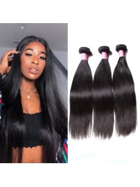 Tessitura Di Capelli Umani Malesi Con 3 Pacchi