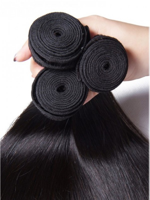 Tessitura Di Capelli Umani Malesi Con 3 Pacchi