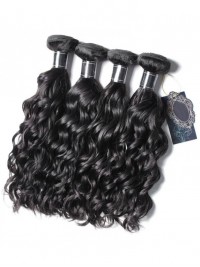 Fasci Di Capelli Vergini Di Remy 4 Pezzi / Pacco Fasci Di Onde Naturali