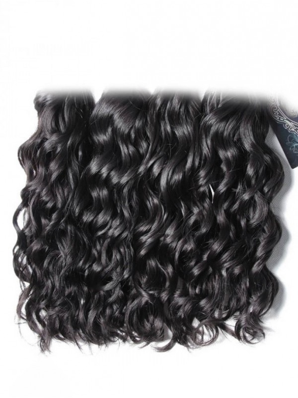 Fasci Di Capelli Vergini Di Remy 4 Pezzi / Pacco Fasci Di Onde Naturali
