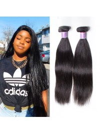 4 Pacchi Di Capelli Umani Vergini Peruviani Lisci Non Trattati