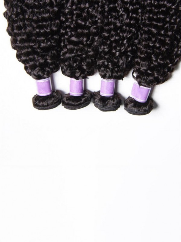 4 Pacchi Di Capelli Ricci Vergini Umani Peruviani