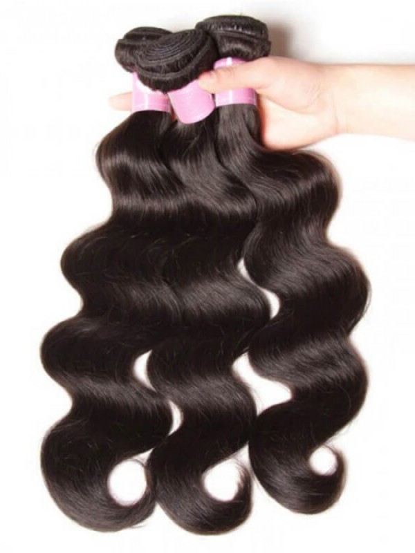 100% Capelli Vergini Umani 3 Pacchi Capelli Vergini Dell'Onda Del Corpo