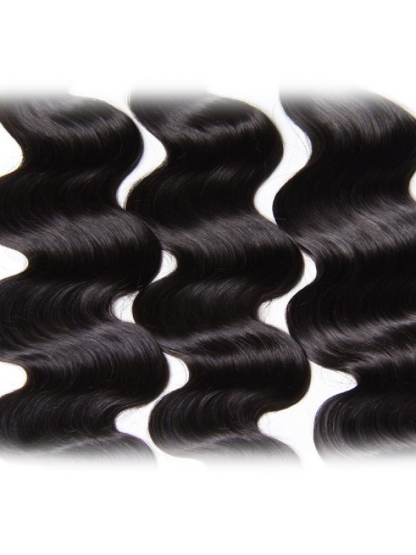 100% Capelli Vergini Umani 3 Pacchi Capelli Vergini Dell'Onda Del Corpo
