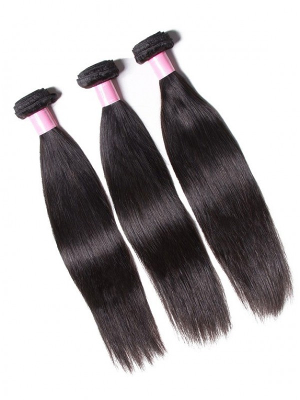 3 Pz/Pacco Peruviano Dritto Capelli Vergini Umani