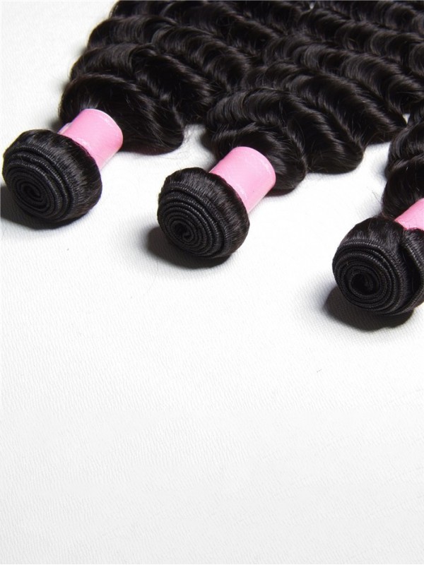 Capelli Vergini Umani Peruviani Onda Profonda 3 Pezzi/Pacco