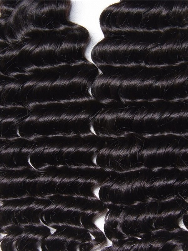 Capelli Vergini Umani Peruviani Onda Profonda 3 Pezzi/Pacco