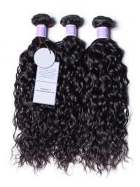 3 Pacchi Di Capelli Umani Vergini Brasiliani Dell'Onda D'Acqua