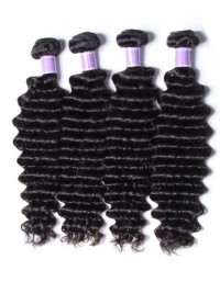 Peruviano Onda Profonda Estensioni Dei Capelli 4 Pz/Lotto